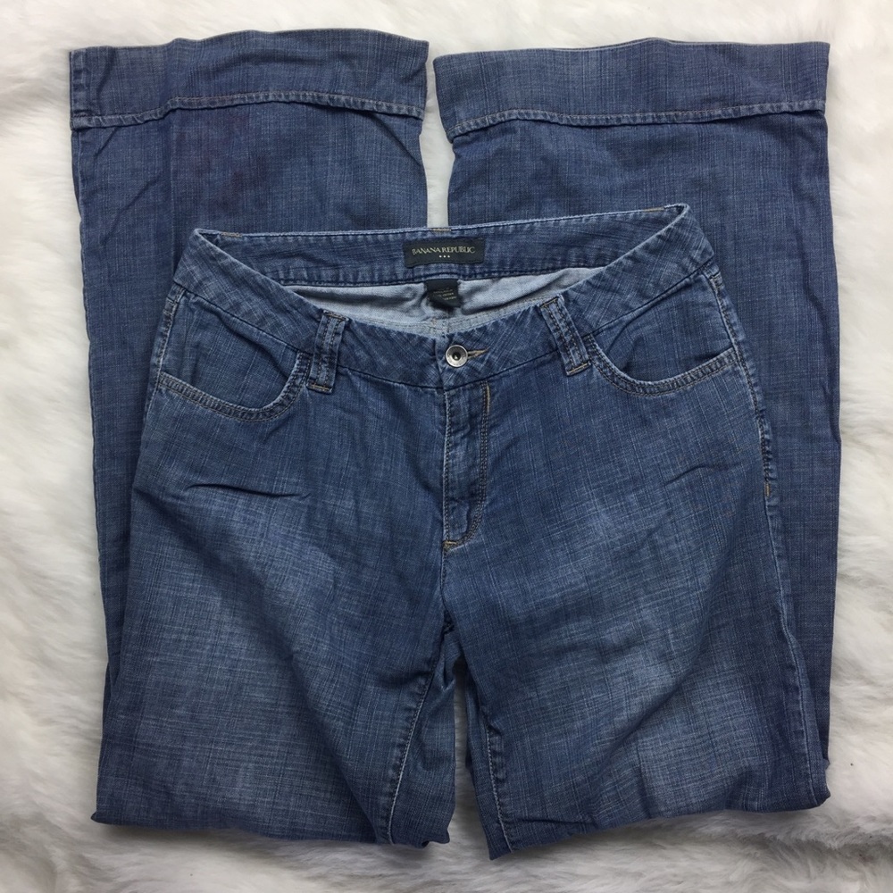Banana Republic Wide Leg Trouser Jeans Womens